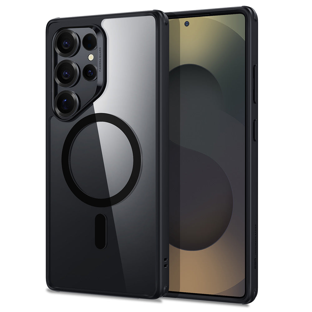 Galaxy S25 Ultra HaloLock Classic Hybrid Case - Clear Black ESR