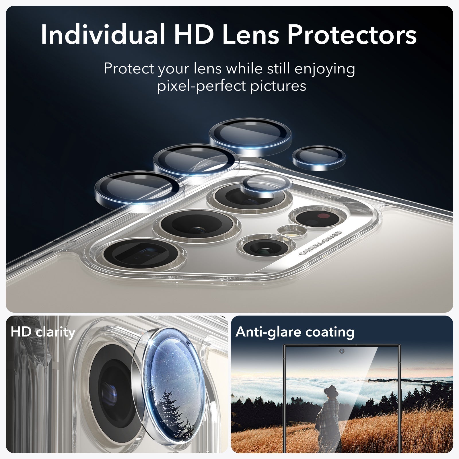 Galaxy S24 Ultra Armor Kickstand Case - Clear ESR