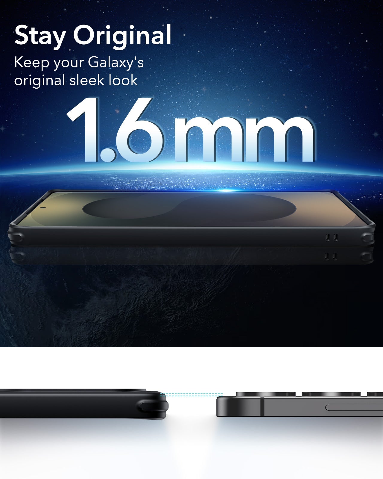 Galaxy S25 Ultra HaloLock Classic Hybrid Case - Frosted Black ESR