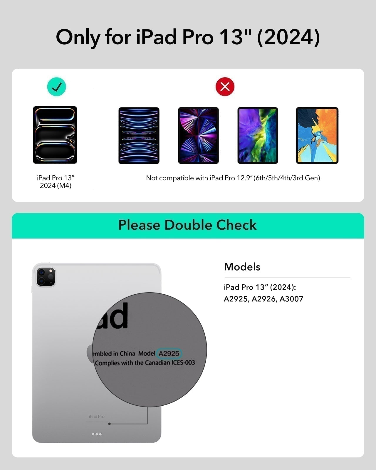 iPad Pro 13" (2024) Rebound Magnetische Tastatur Hülle 360 - DE-Layout-Blau ESR