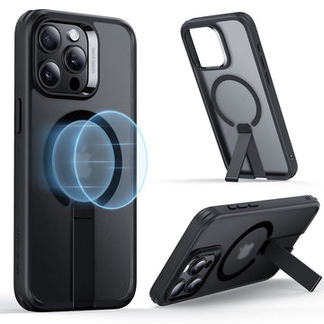 iPhone 15 Pro Max Boost Flickstand Case (HaloLock) - Frosted Black ESR