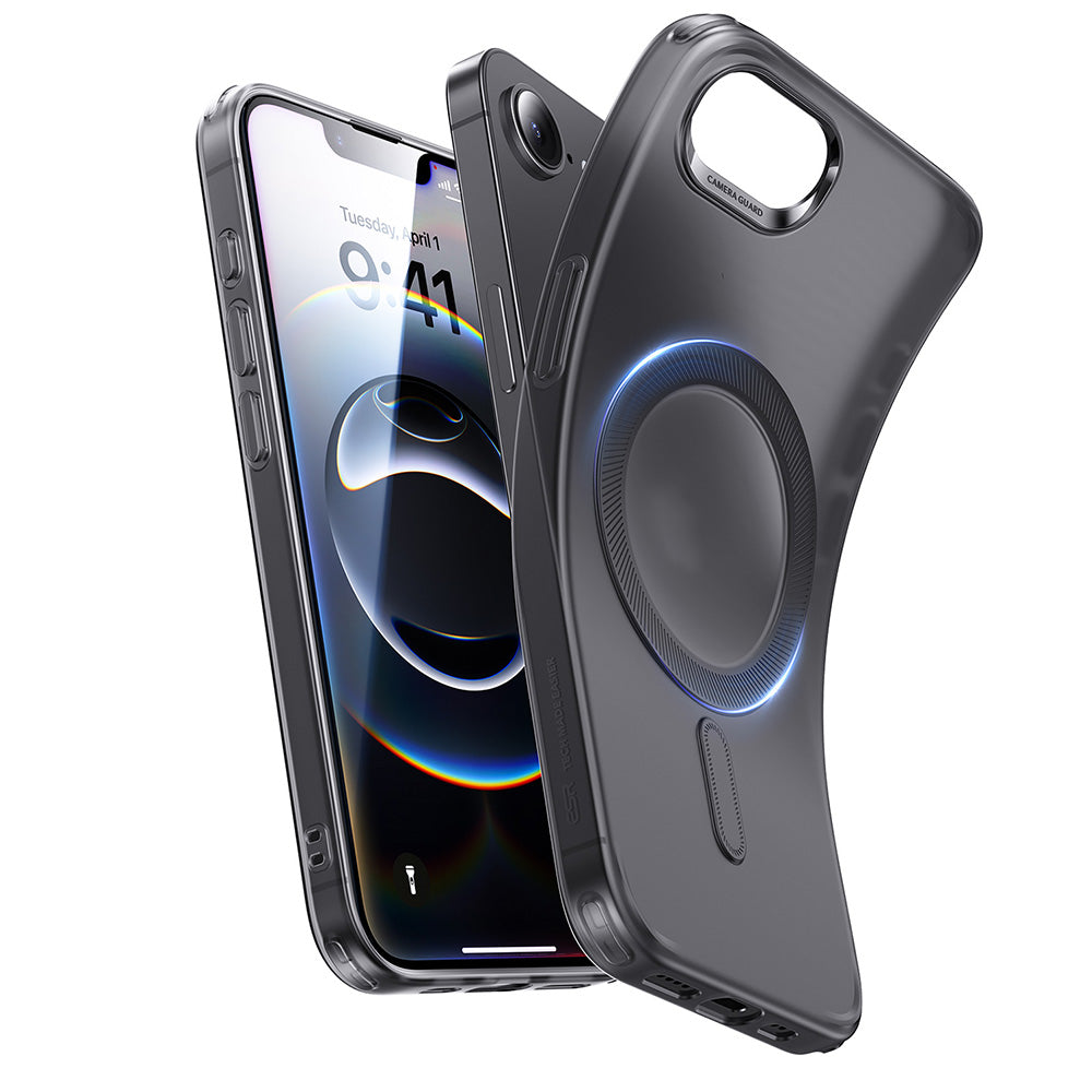 iPhone 16e HaloLock Zero Clear Case - Frosted Black ESR