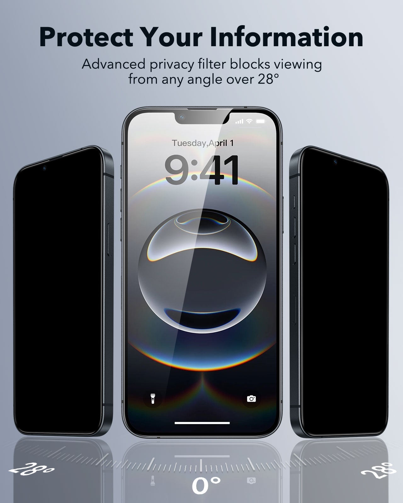 iPhone 16e UltraFit Classic Privacy Screen Protector - 3 Pack ESR