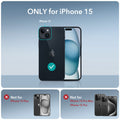 iPhone 15 Air Armor Clear Case - Clear Black ESR