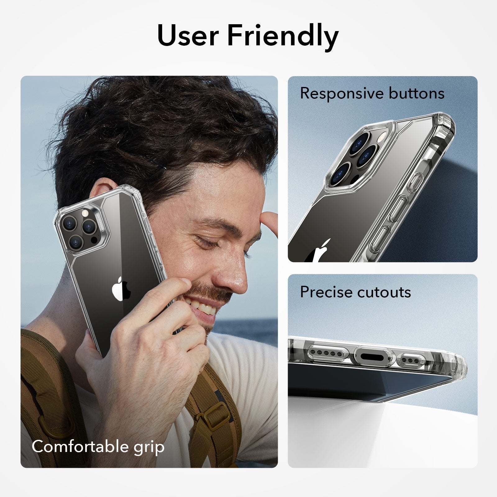 iPhone 15 Pro Air Armor Clear Case - Clear - ESR