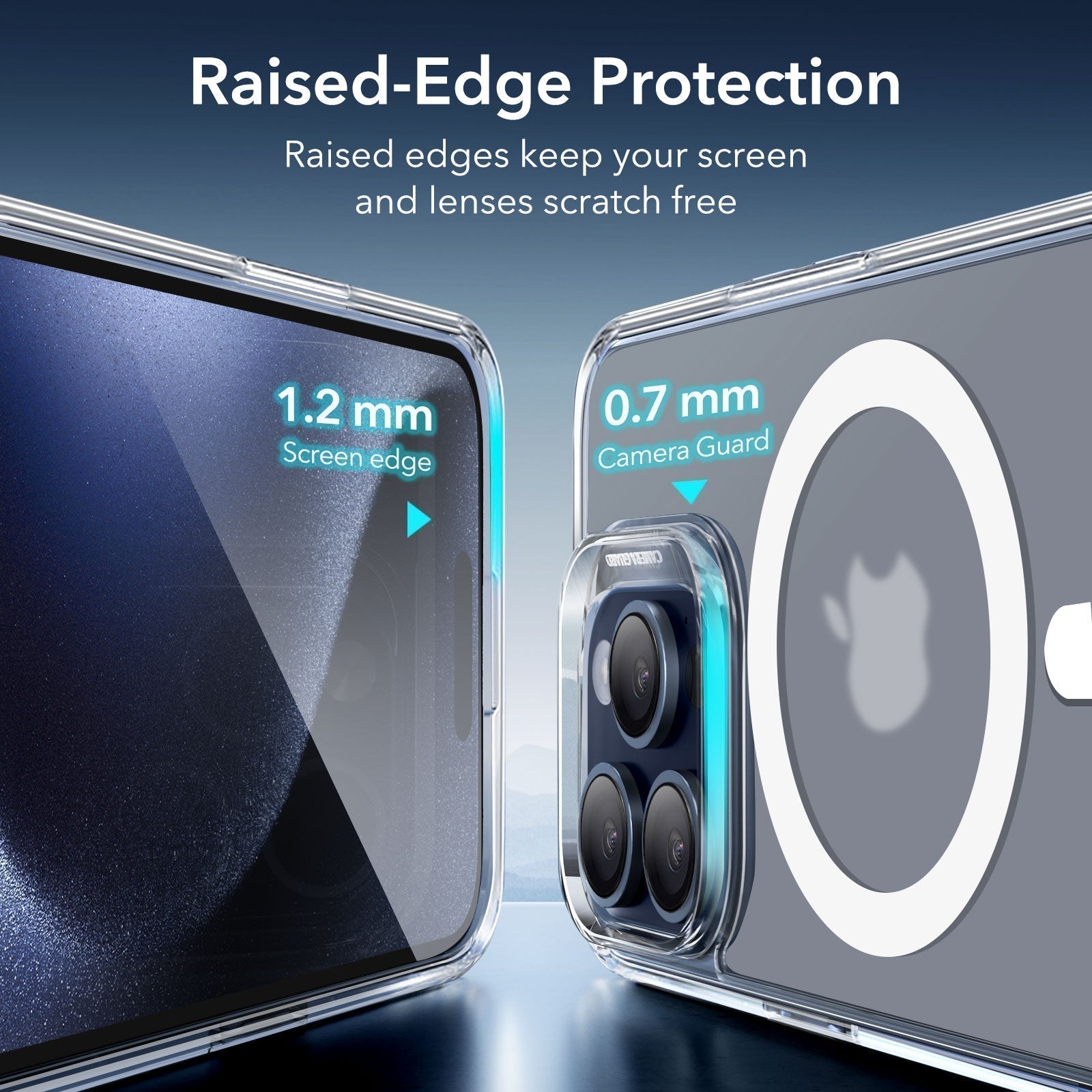 iPhone 15 Pro Max Classic Hybrid Case (HaloLock) - Frosted Clear ESR