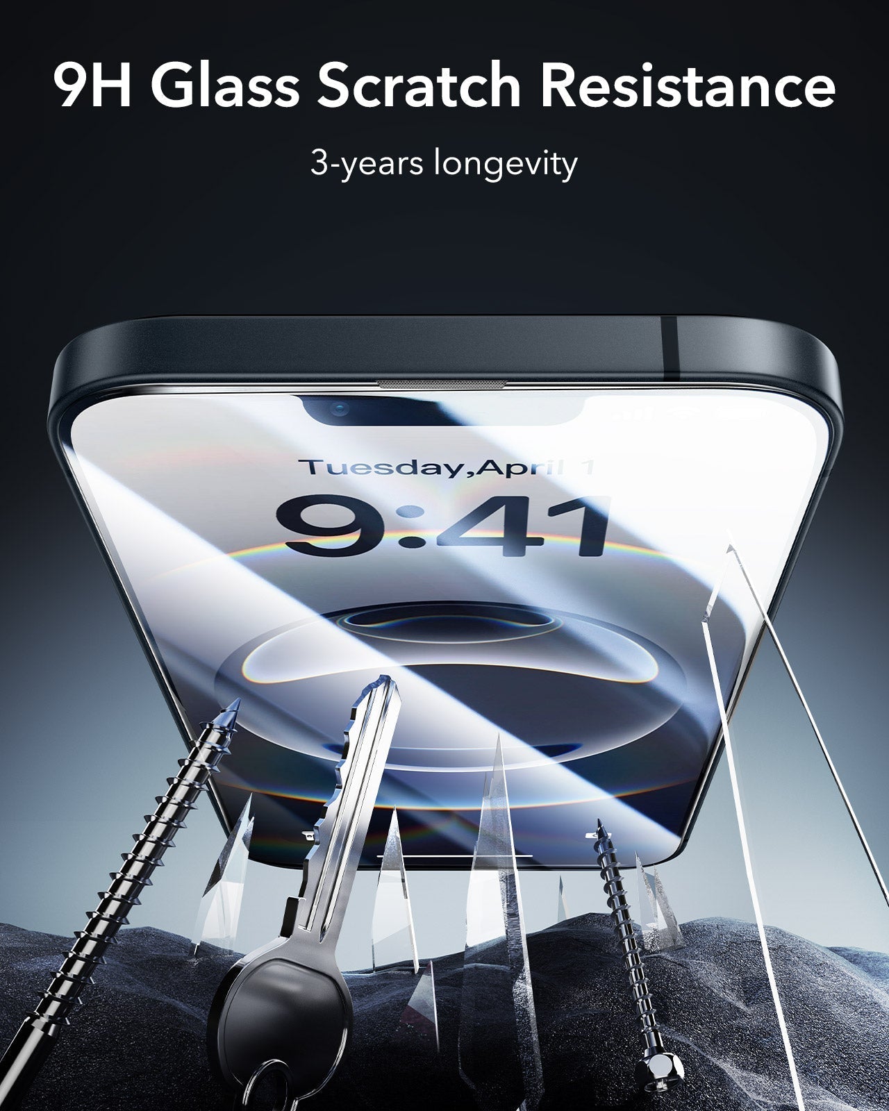 iPhone 16e HaloLock Classic Hybrid Case Protection Bundle - Frosted Black ESR