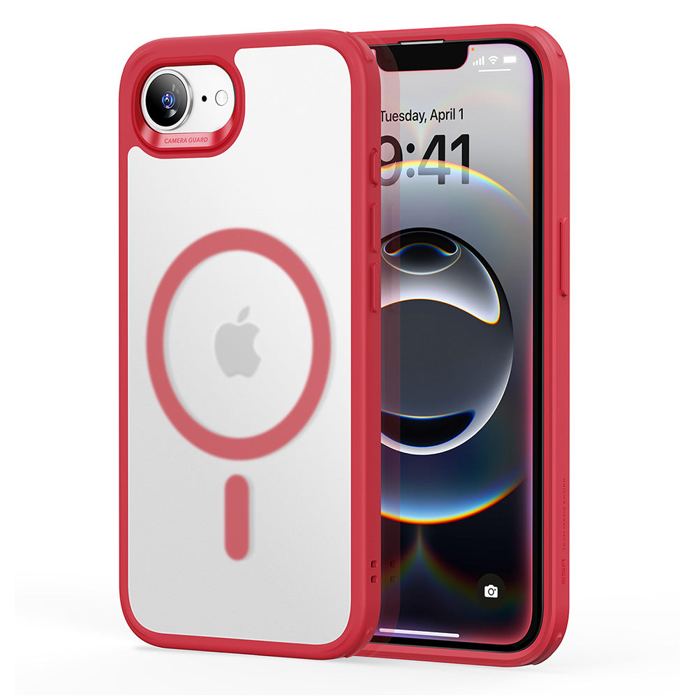 iPhone 16e HaloLock Classic Hybrid Case - Frosted Red ESR