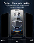 iPhone 16e UltraFit Armorite Privacy Screen Protector - 3 Pack ESR