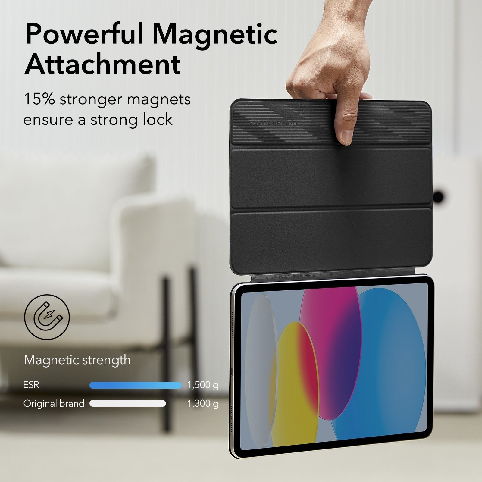 iPad 11“ (A16, 2025)/10th Generation Rebound Magnetic Case - Black ESR