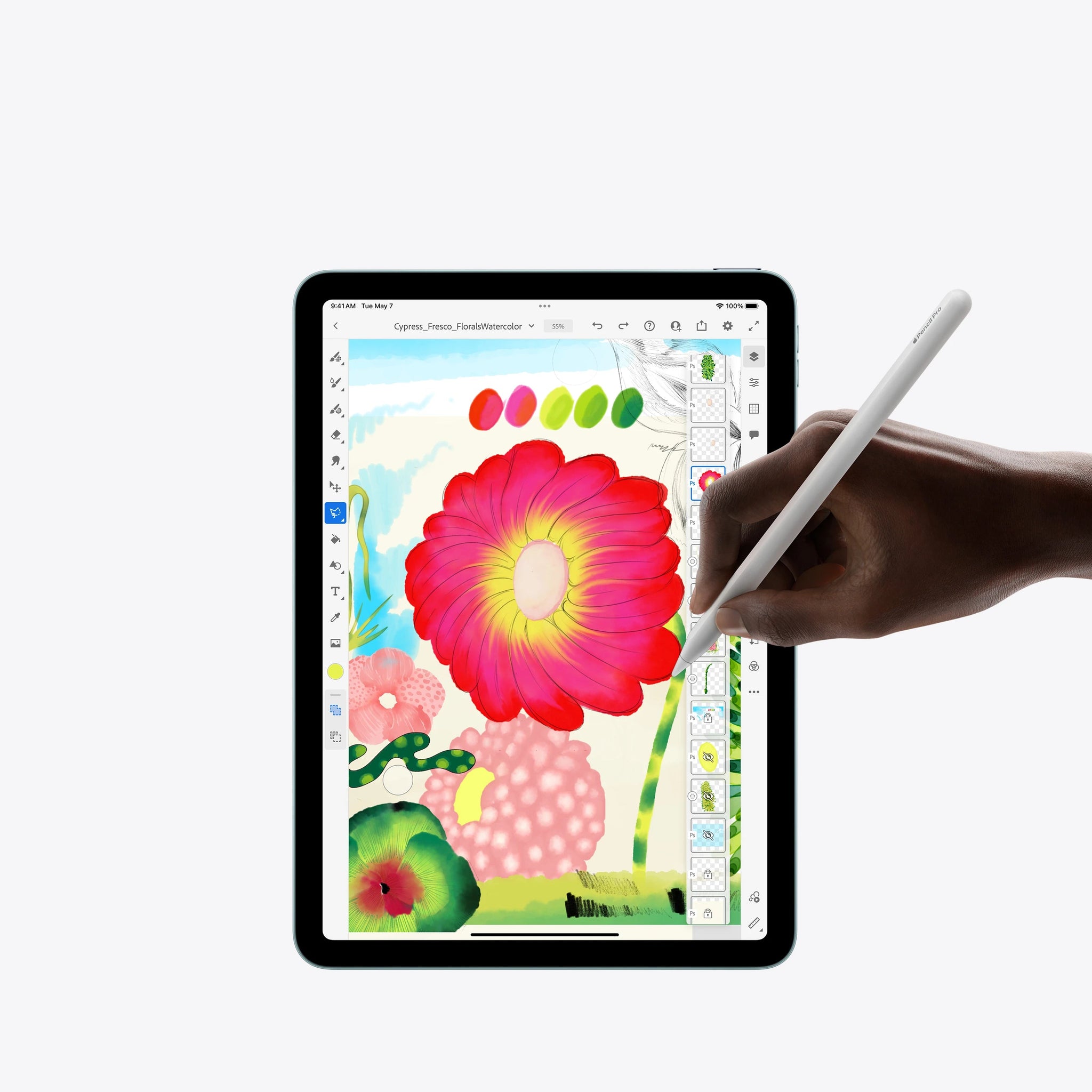 ipad air 13-zoll-bildschirmschutzfolie mit papierstruktur