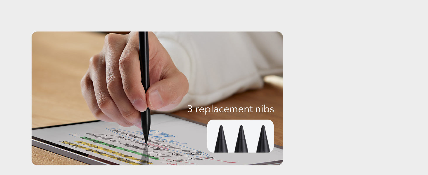 ESR Digital Pencil for iPad – Palm Rejection & Tilt Support, Magnetic Attachment, Compatible with iPad Pro, Air, Mini 10 slider image image_MN6KCQ