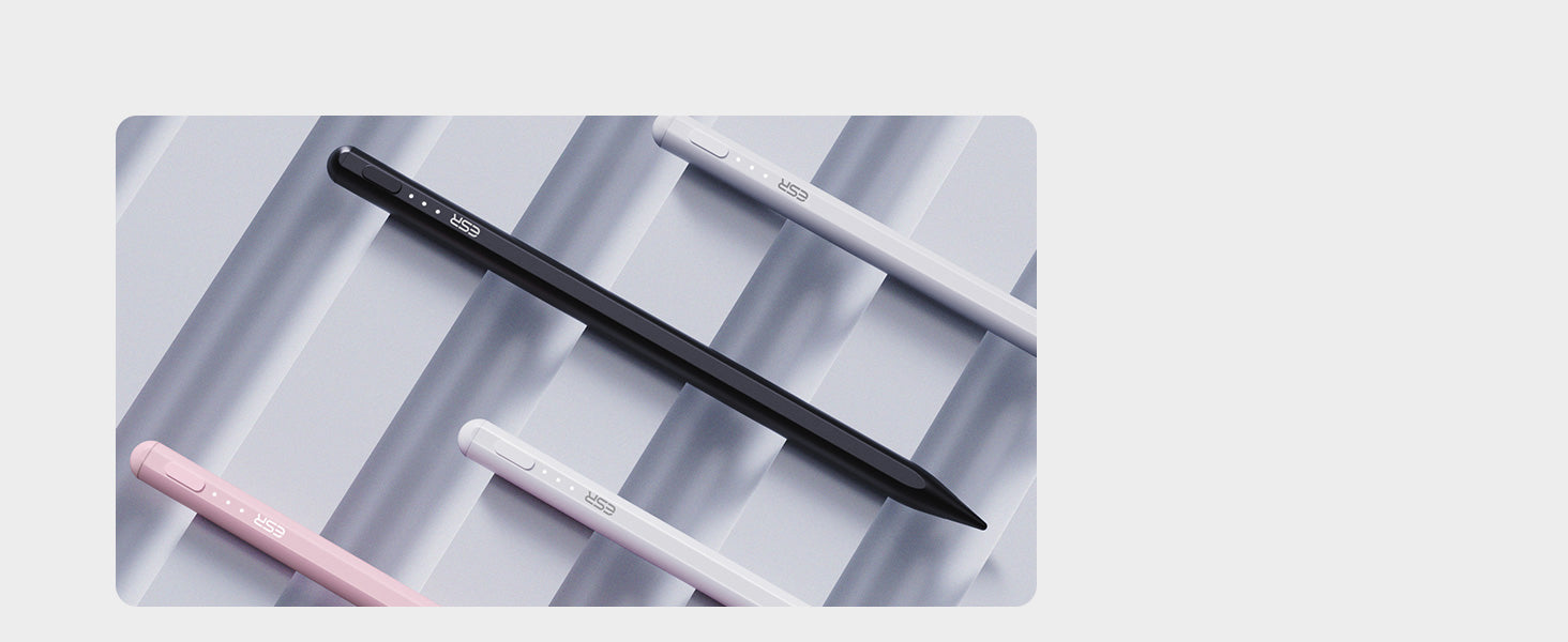 ESR Digital Pencil for iPad – Palm Rejection & Tilt Support, Magnetic Attachment, Compatible with iPad Pro, Air, Mini 14 slider image image_f96yHe