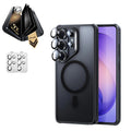 Galaxy S26 Ultra Classic Hybrid Magsafe Case and Corning Glass Privacy Screen Protector Set Frosted Black