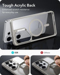 Samsung Galaxy S26 Ultra Classic Hybrid Magsafe Case Clear Grey Tough Acrylic Black