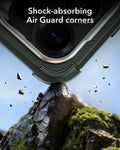 ESR Samsung Galaxy S26 Ultra Cyber Tough Magsafe Case with Stand Olive Green Shock-absorbing Air Guard corners