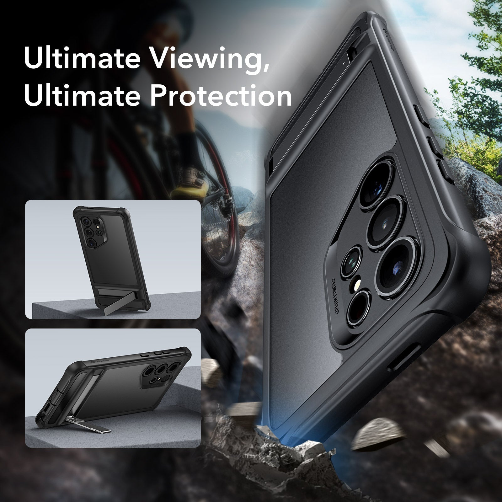 Galaxy S24 Ultra Armor Kickstand Case - Frosted Black ESR