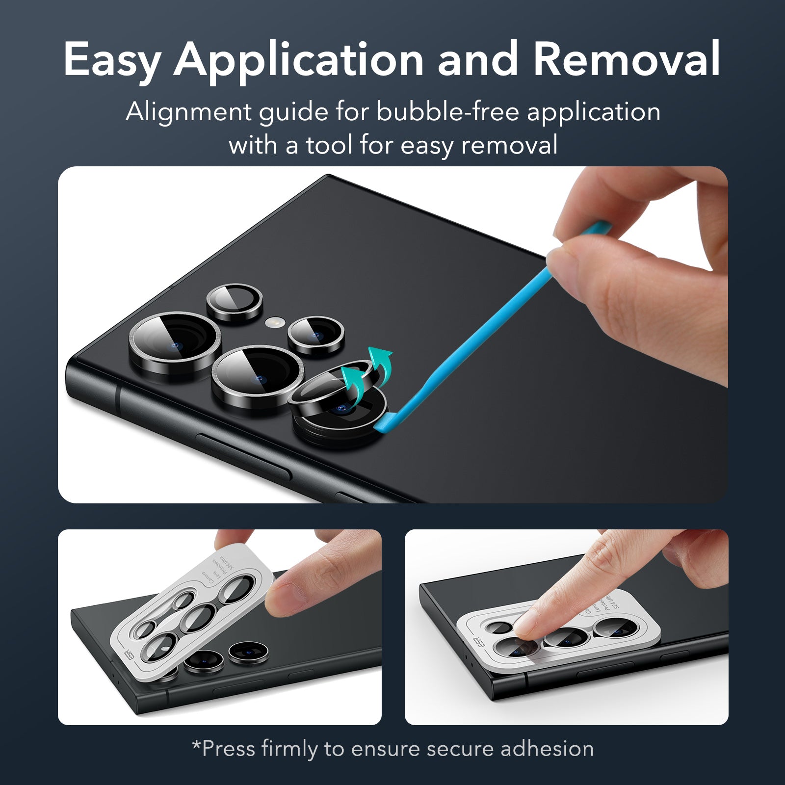 Galaxy S24 Ultra Armorite Camera Lens Protectors Set - Black ESR