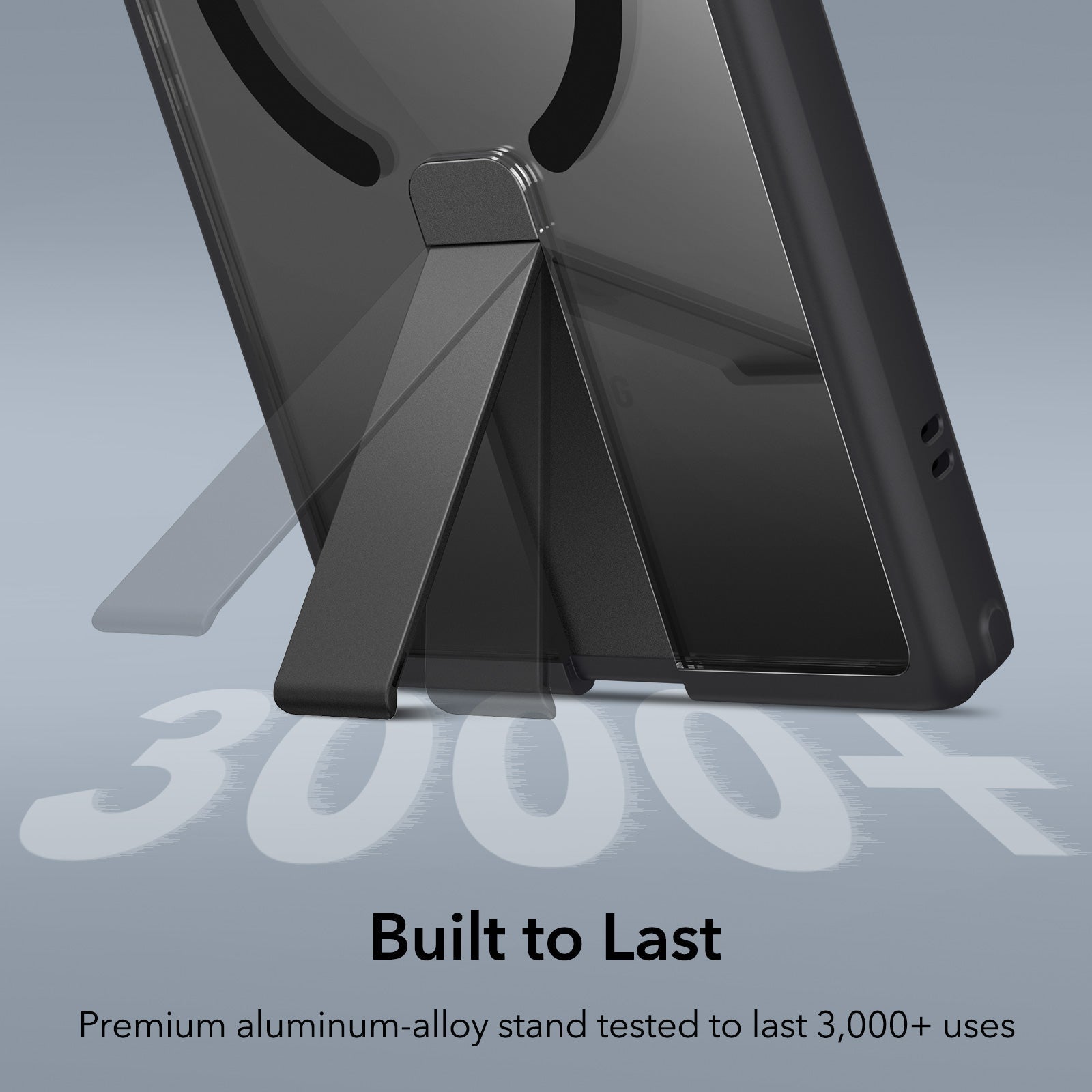 Galaxy S24 Ultra Boost Flickstand Case (HaloLock) - Clear Black ESR