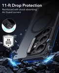Galaxy S25 Ultra HaloLock Classic Hybrid Case - Frosted Black ESR