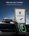 KF1  Qi2 Dashboard Wireless Car Charger with Low-Profile Mounting Arm
