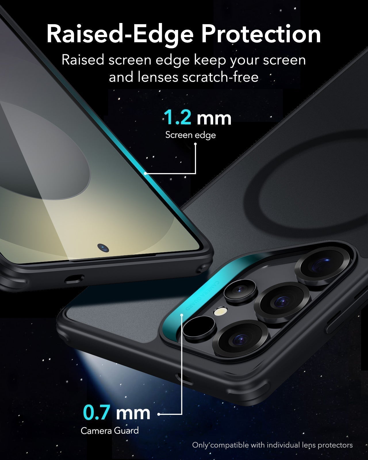 Galaxy S25 Ultra HaloLock Classic Hybrid Case - Frosted Black ESR