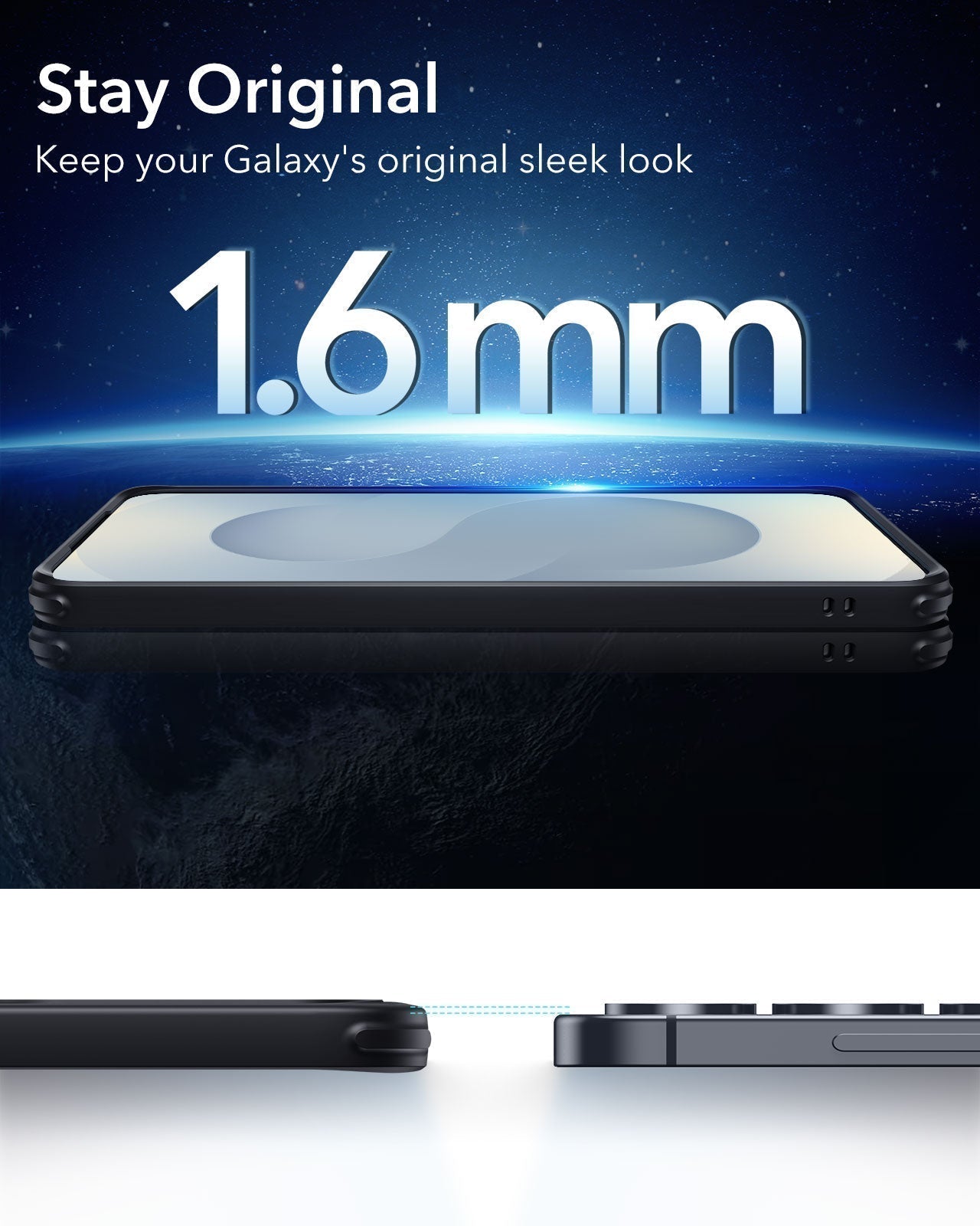 Galaxy S25+ HaloLock Classic Hybrid Case - Frosted Blue ESR