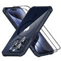 MHTZ iPhone 15 Pro Air Armor Clear Case Set HaloLock C03 ZT01