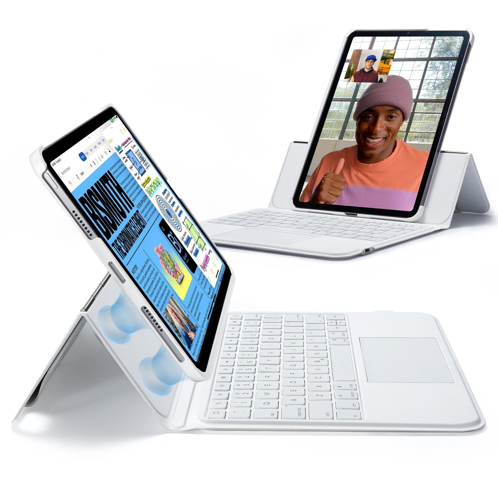 iPad Air 11” (2025/2024) Ascend Keyboard Case - US Layout-White ESR