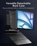 iPad Air 11â€?(2025) Rebound Magnetische Tastatur Hülle 360 Pencil Bündel - DE Layout-White ESR ESR