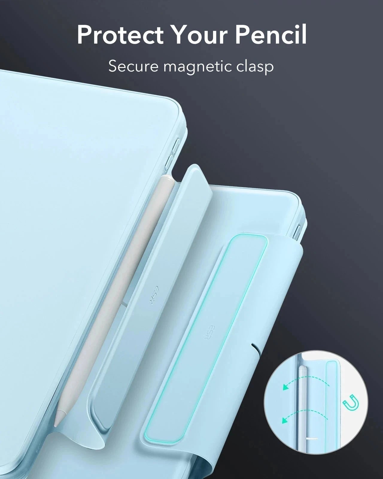 Protect your pencil-keyboard case and digital pencil