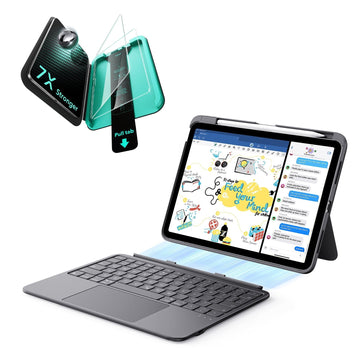 iPad Air 11â€?(M4) 2026 Flex Keyboard Case (Detachable) Protection Bundle