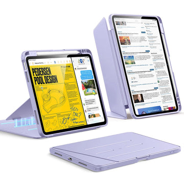 iPad Air 11" (M4) 2026 Flip Magnetic Case with Pencil Holder - Light Purple ESR ESR