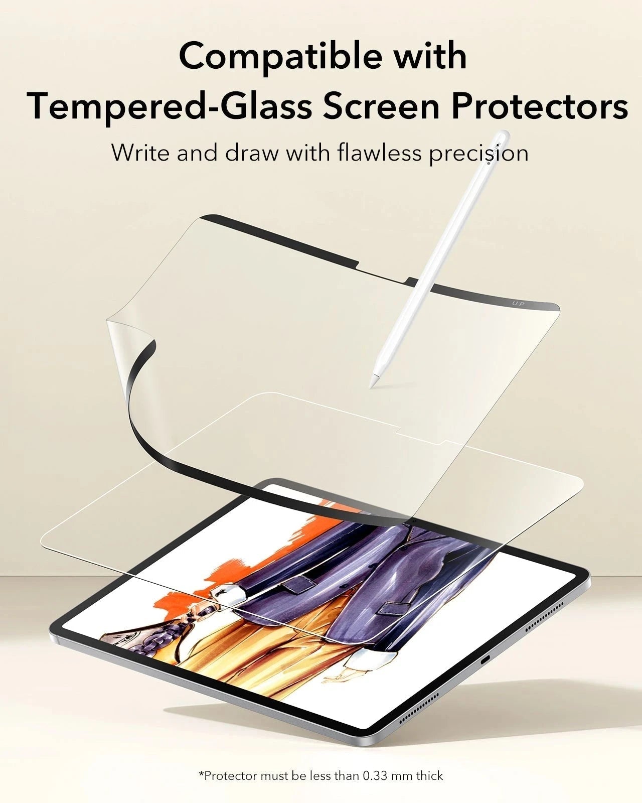 iPad Air 11" (M4) 2026 Paper-Feel Magnetic Screen Protector - 1 Pack ESR ESR