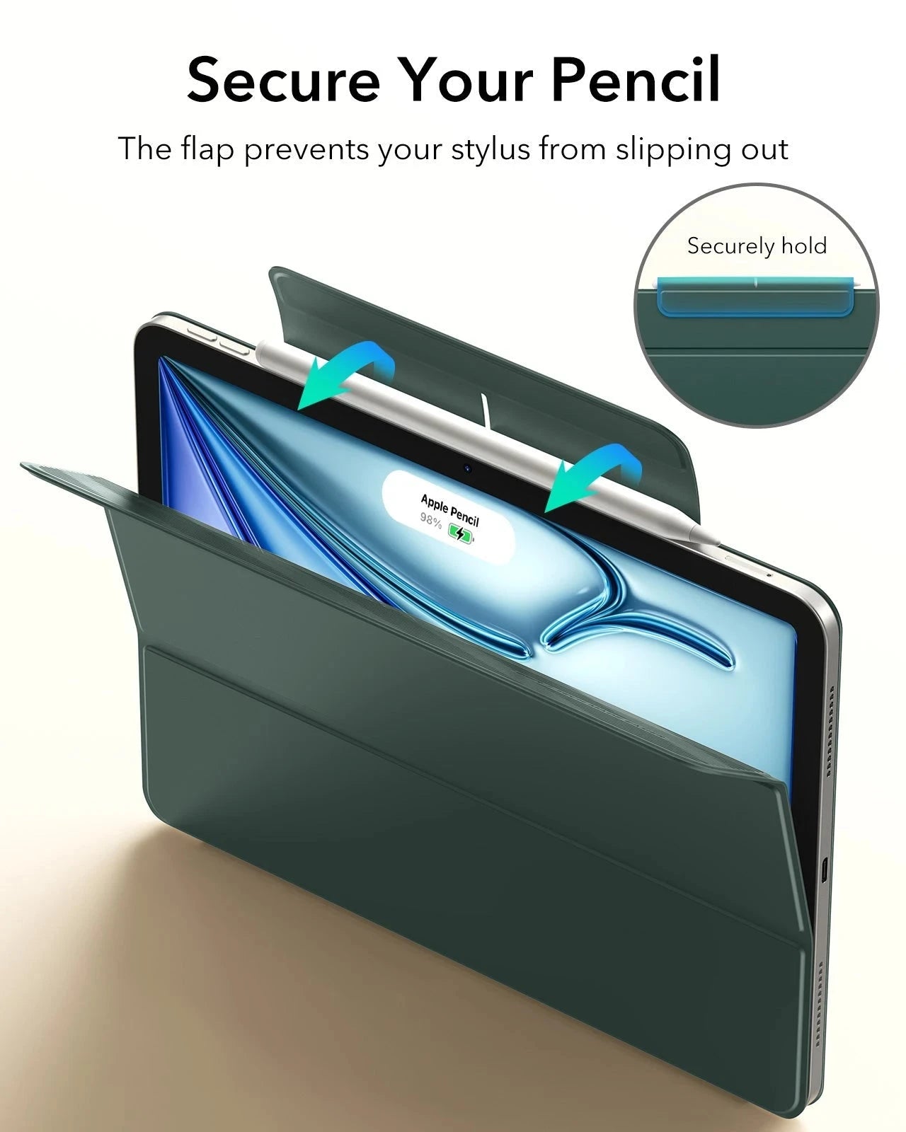 iPad Air 11" (M4) 2026 Rebound Magnetic Case - Green ESR ESR