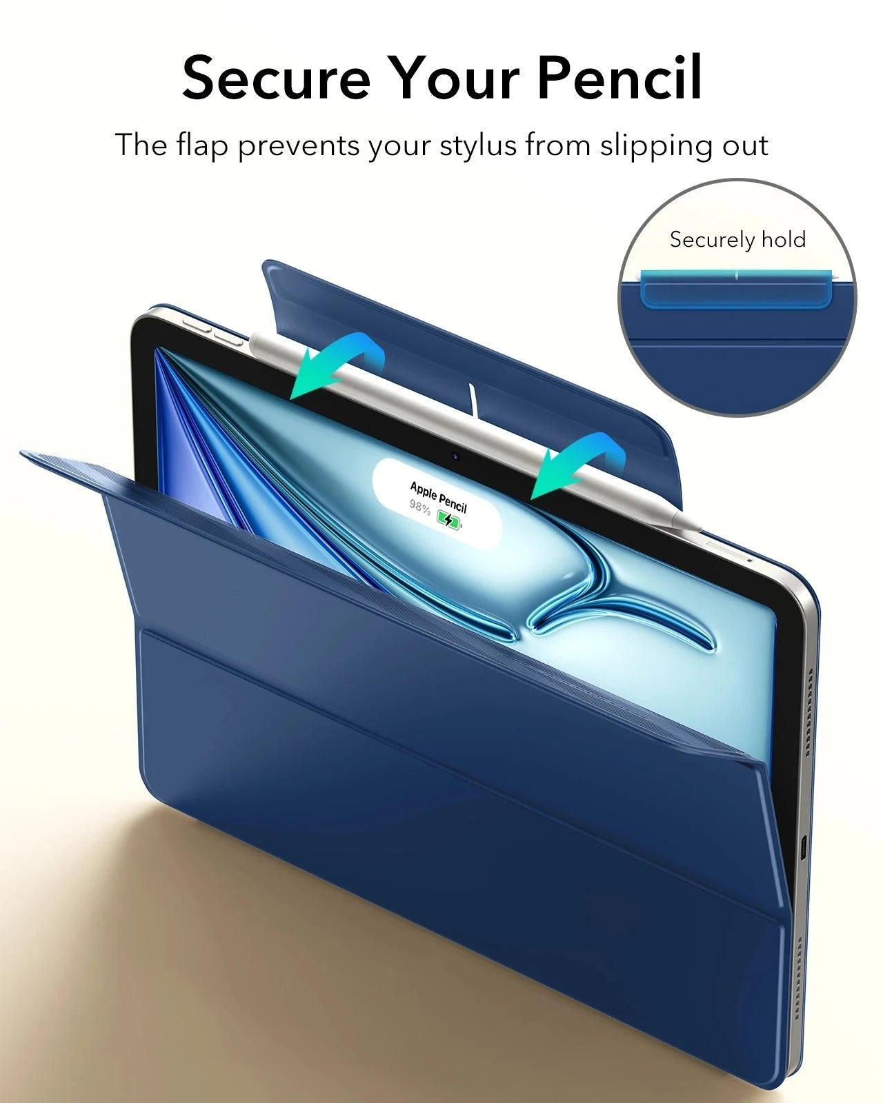 iPad Air 11" (M4) 2026 Rebound Magnetic Case - Navy Blue ESR ESR