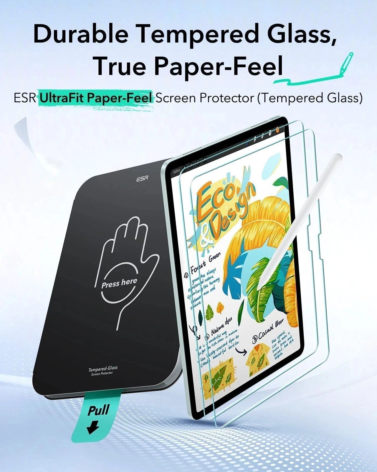 iPad Air 11" (M4) 2026 UltraFit Classic Paper-Feel Screen Protector â€?2 Pack ESR ESR