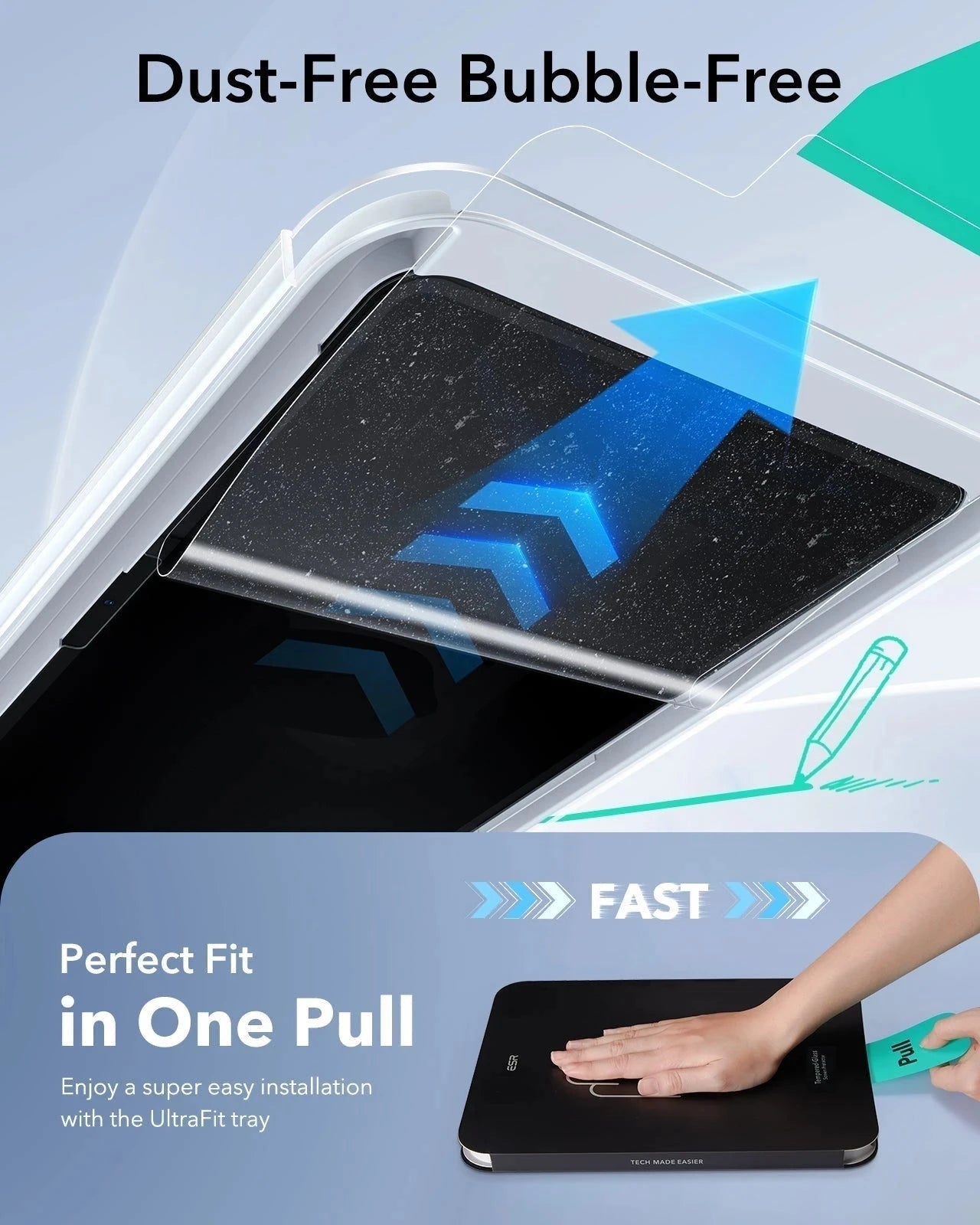 iPad Air 11" (M4) 2026 UltraFit Classic Paper-Feel Screen Protector â€?2 Pack ESR ESR