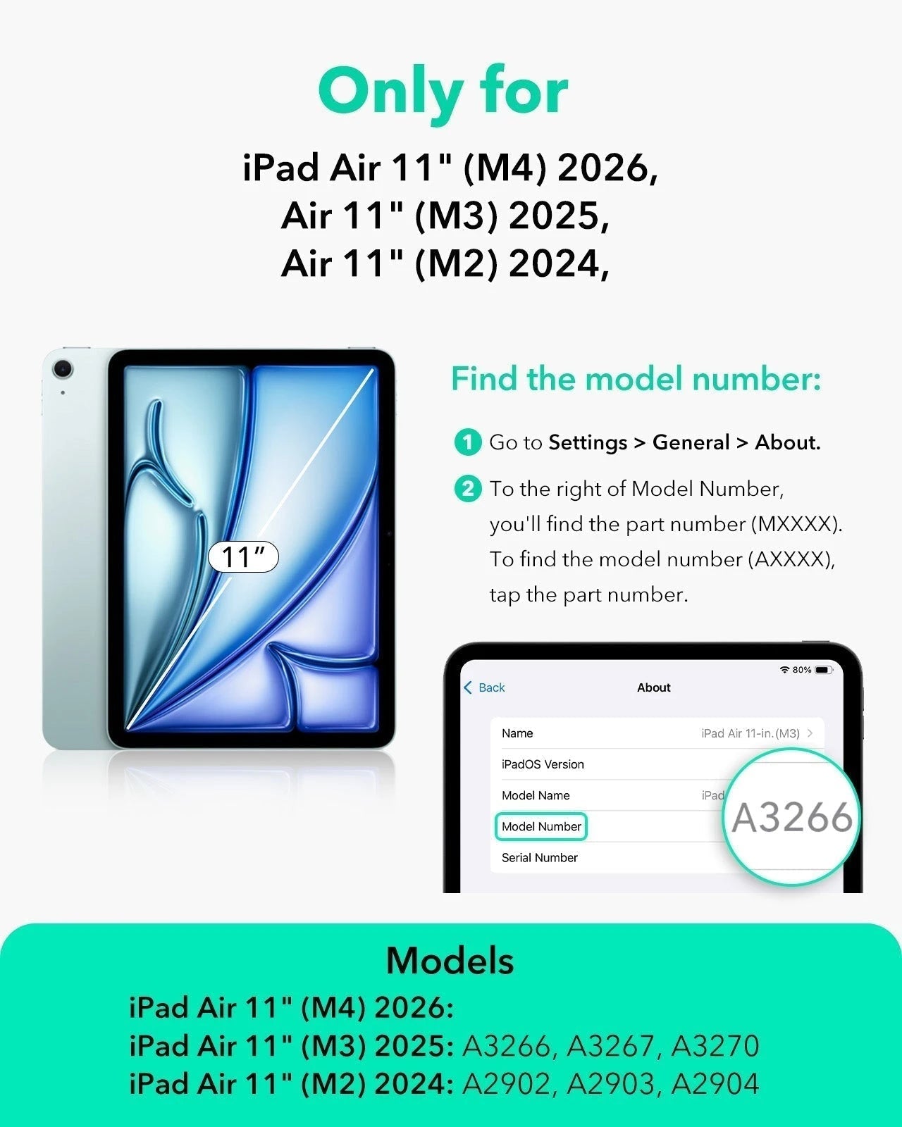 iPad Air 11" (M4) 2026 UltraFit Classic Paper-Feel Screen Protector â€?2 Pack ESR ESR