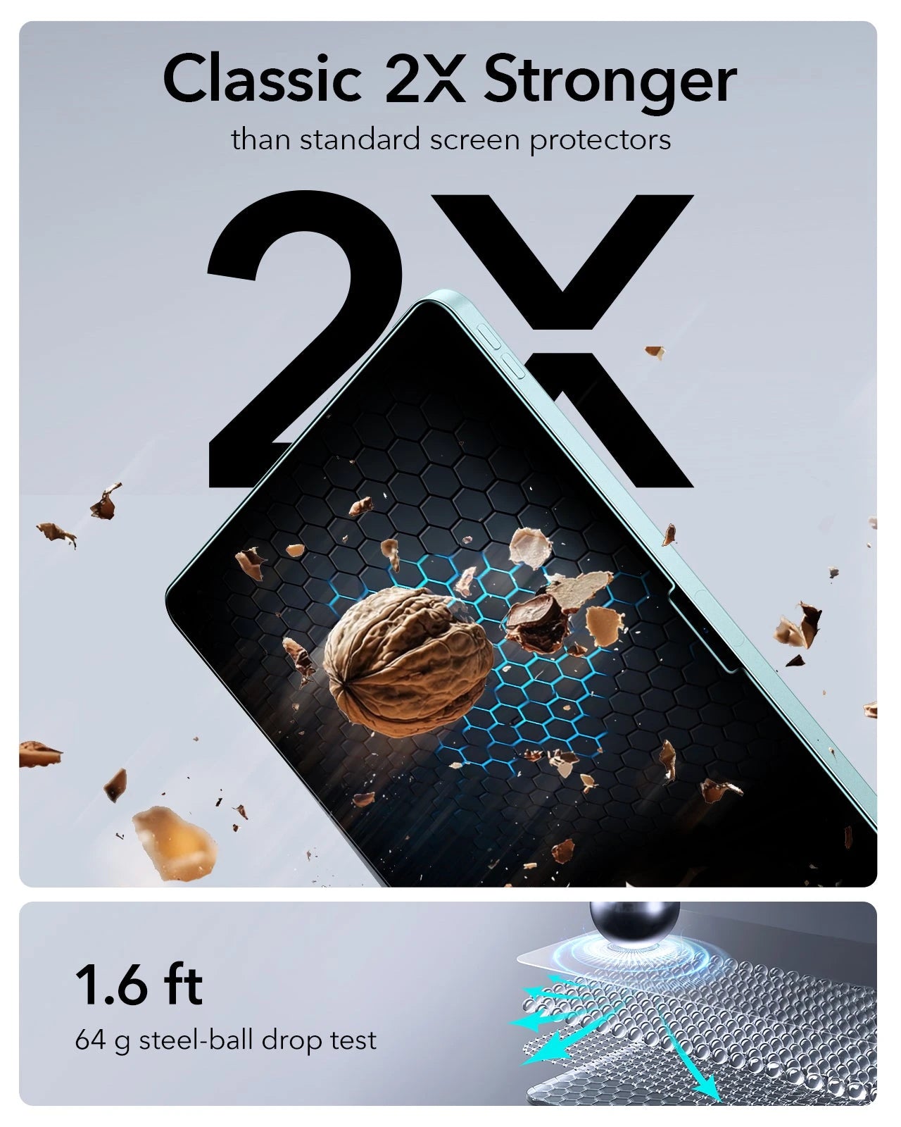 iPad Air 11" (M4) 2026 UltraFit Classic Screen Protector - 2 Pack ESR ESR