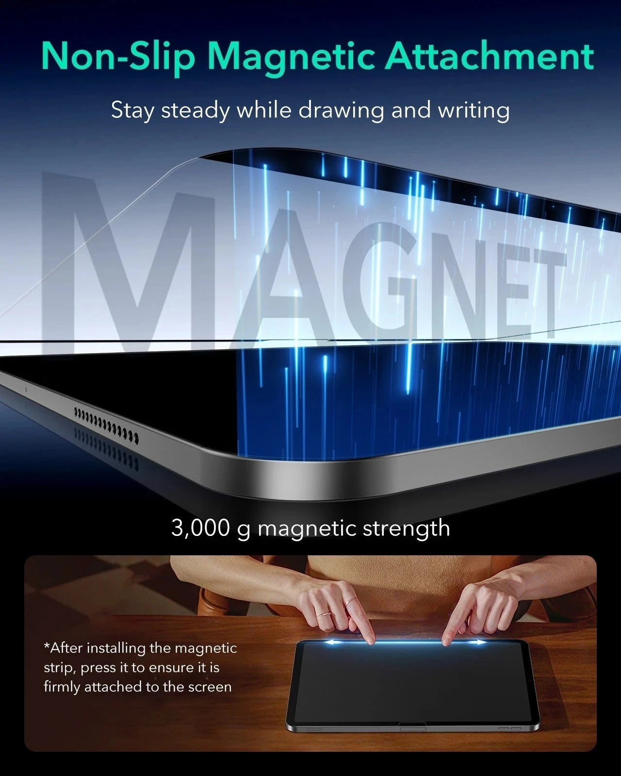 Non-Slip Magnetic attachment