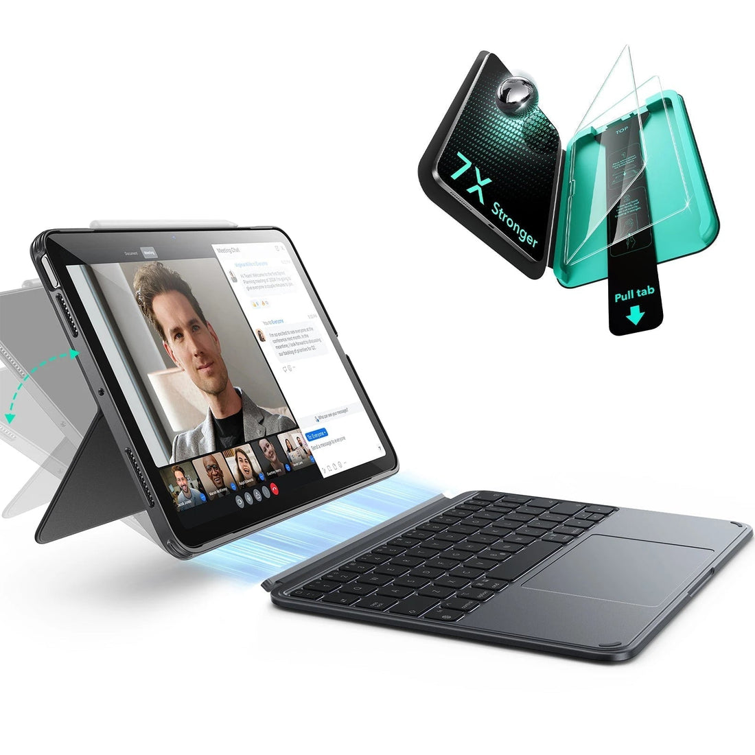 iPad Air 11â€?(M4) Keyboard Case & Armorite Screen Guard | ESR Shift