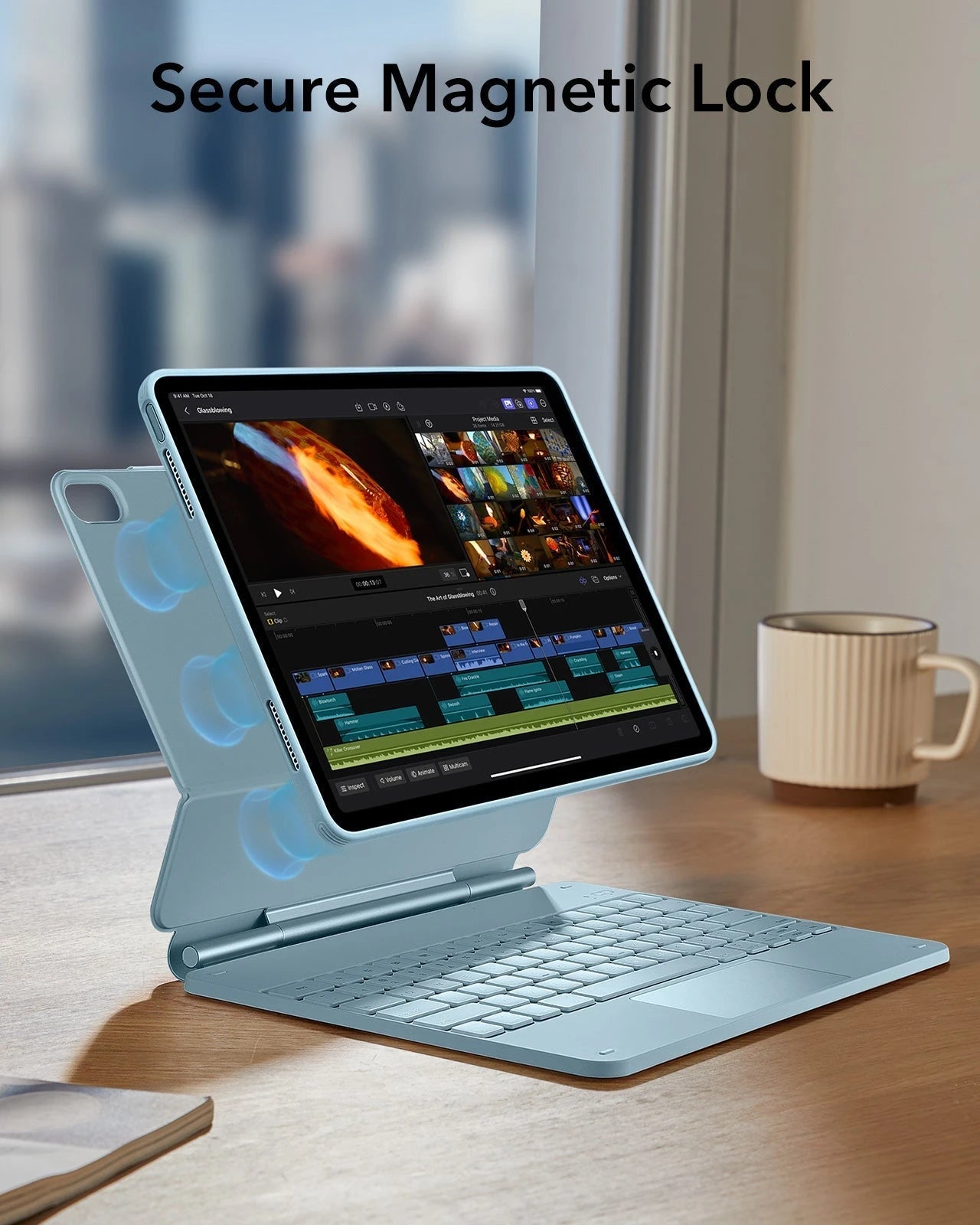 Blue_ipad_case-_Rebound_Folio_Keyboard_Case_for_iPad_Air_13-inch_M4_2026_secure Manetic Lock