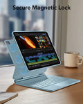 Blue_ipad_case-_Rebound_Folio_Keyboard_Case_for_iPad_Air_13-inch_M4_2026_secure Manetic Lock
