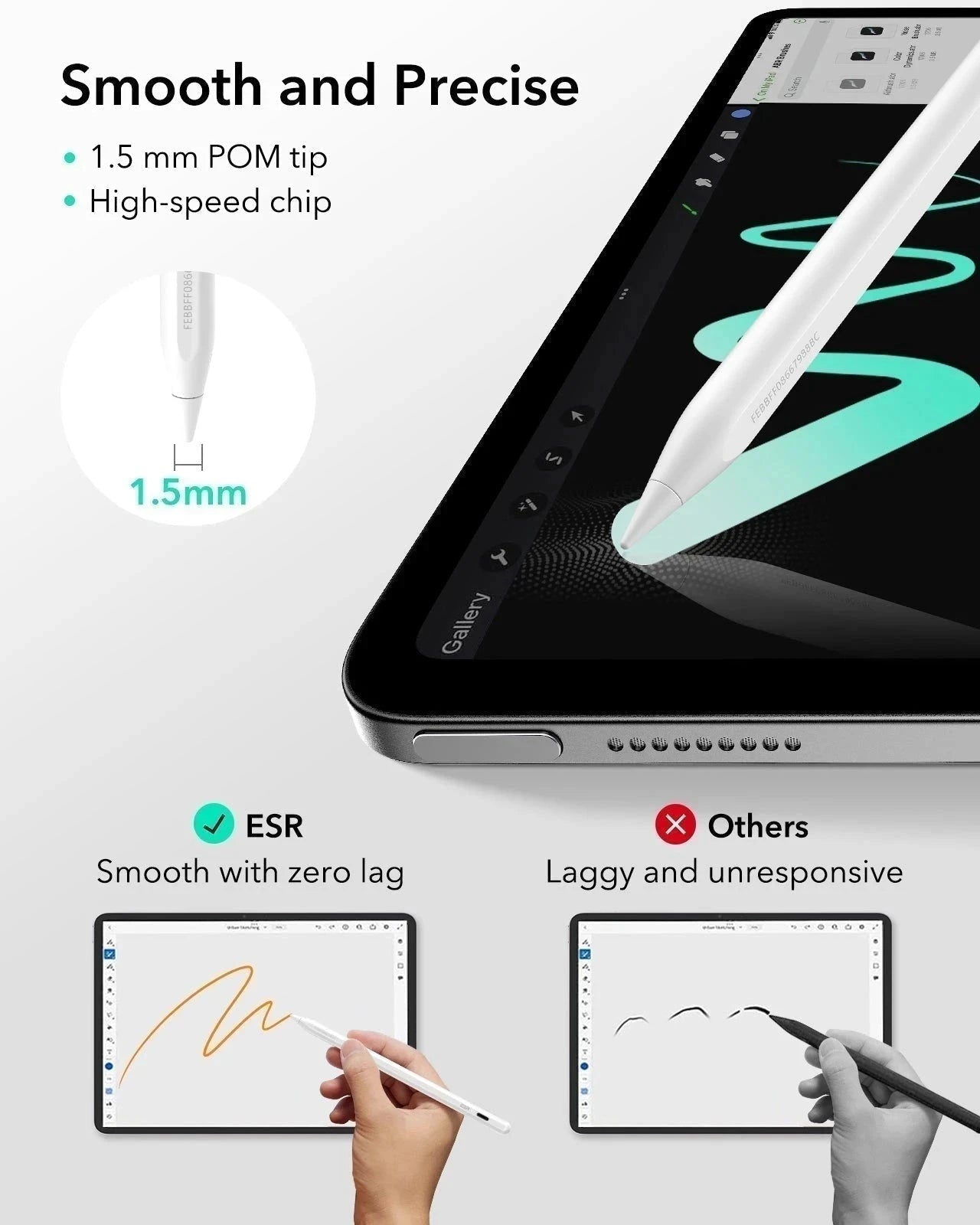 iPad Air 13" (M4) 2026 Bundle Rebound Magnetic Keyboard Case 360 & Digital Pencil-smooth and precise