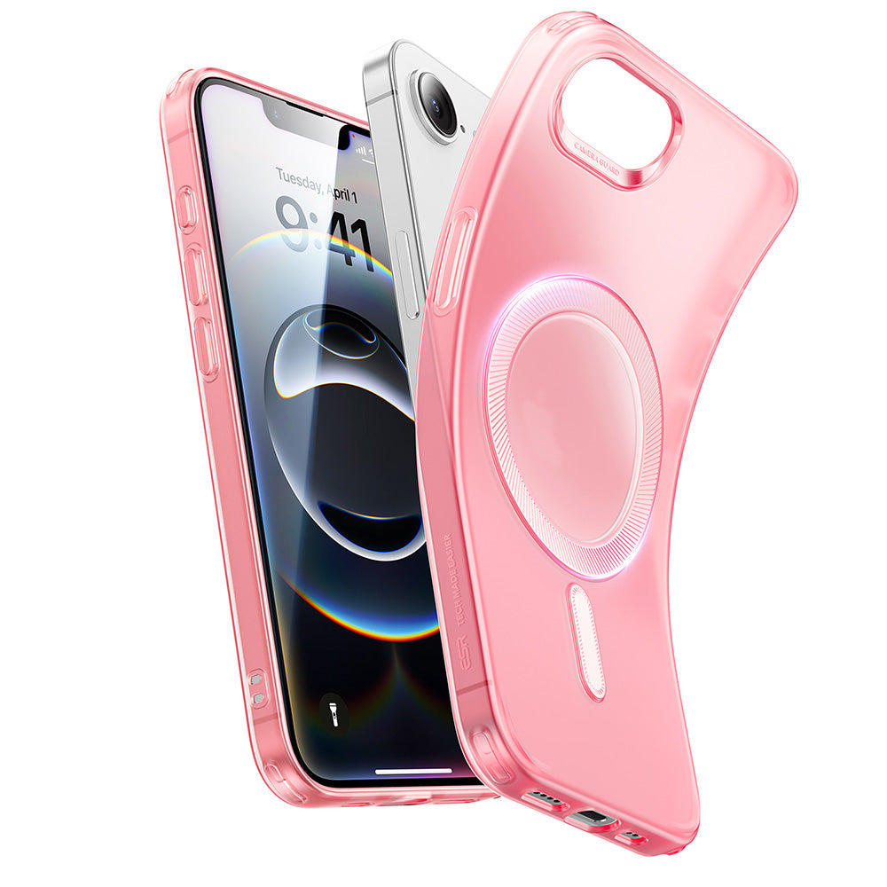 iPhone 16e HaloLock Zero Clear Case - Frosted Red ESR