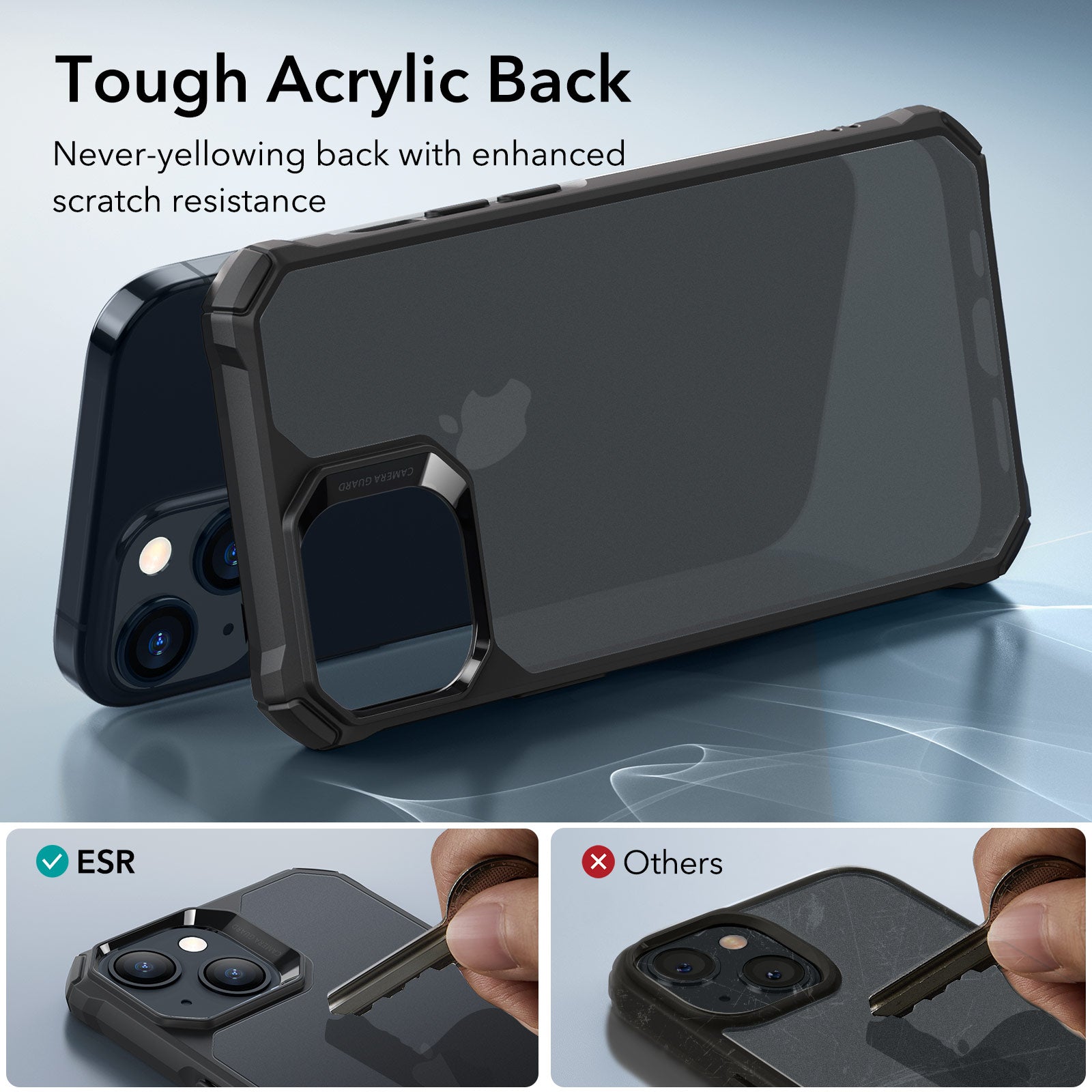 iPhone 15 Air Armor Clear Case - Clear Black ESR
