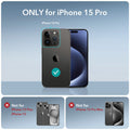 iPhone 15 Pro Air Armor Clear Case - Clear Black ESR