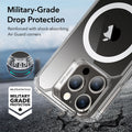 iPhone 15 Pro Max Air Armor Clear Case Set (HaloLock) - Clear Dark Blue ESR