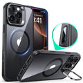 iPhone 16 Pro HaloLock Classic Hybrid Case (Camera Control, Stash Stand) - Clear Black ESR